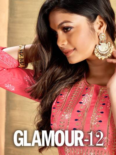 Glamour Vol 12 By Banwery Designer Embroidered Kurti Collection